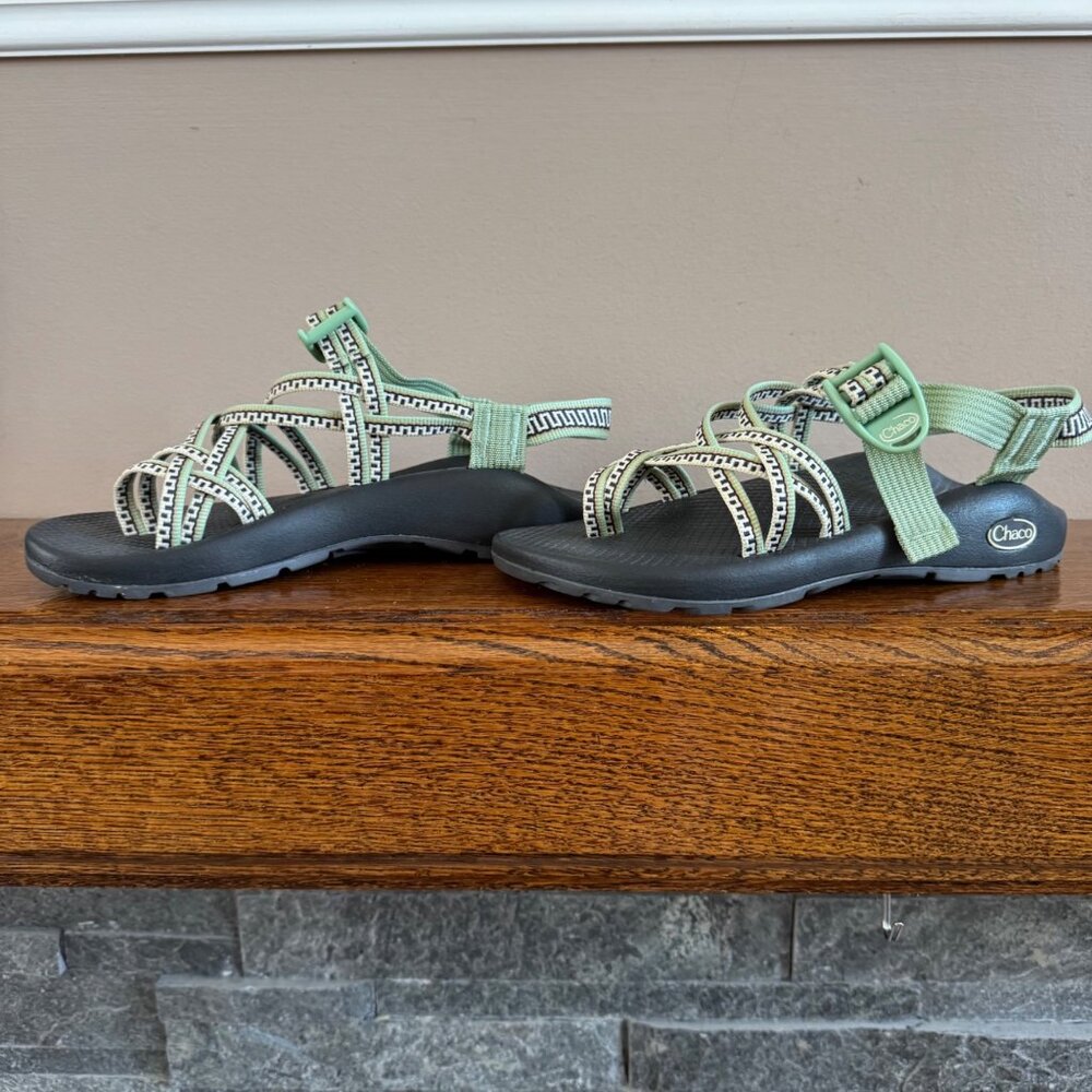 Chaco Women's Eco Tread Sandals Adjustable Strap Durable Sole Green Black Size 7 - Picture 6 of 16